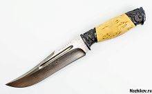 Охотничий нож  Авторский Нож из Дамаска №23