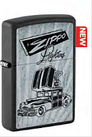 Зажигалка ZIPPO Car Design с покрытием Black Matte