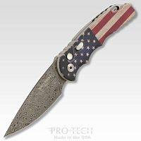 Автоматический складной нож Pro-Tech Tactical Response 5 PK Flag Ano Damascus можно купить по цене .                            