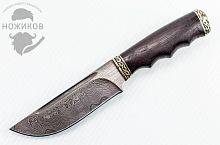 Шкуросъемный нож Noname из Дамаска №74